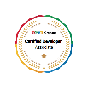 Dezvoltator certificat Zoho Creator